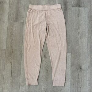 Barefoot Dreams Soft Tan Knit Joggers